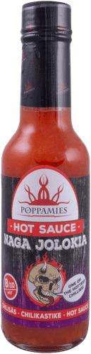 Poppamies Hot Sauce Naga Jolokia chilikastike 150ml