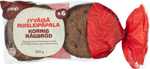 Coop jyväisä ruisleipäpala 360 g｜Coop 黑麦面包块 360 g