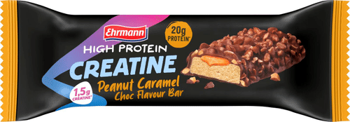 Ehrmann 高蛋白花生焦糖巧克力蛋白棒含肌酸 60 g｜Ehrmann High Protein proteiini patukka maapähkinä-karamelli-suklaa kreatiinilla 60 g