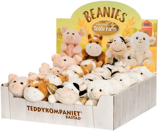 Teddykompaniet Teddy Farm Beanies毛绒玩具 12 cm
