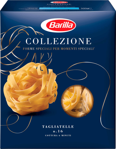 Barilla 宽面条 硬粒小麦带状意面 500g｜Barilla Collezione Tagliatelle durumvehnästä valmistettu nauhapasta 500g
