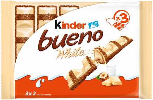 Kinder Bueno 白巧克力 3联装 巧克力威化棒 (3 x 39g)