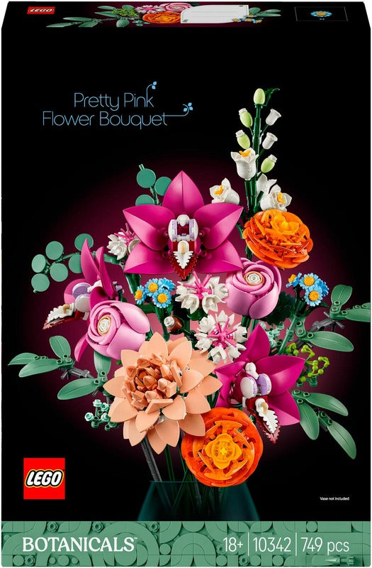 LEGO 美丽粉色花束｜LEGO® Botanicals 10342 Kaunis vaaleanpunainen kukkakimppu