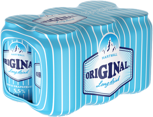 Hartwall Original Long Drink 6 x Hartwall 原味长饮 5.5% 0,33 l