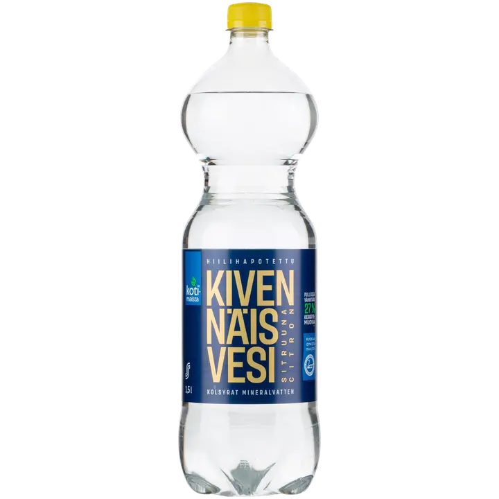 Kotimaista Kivennäisvesi sitruuna kevyesti hiilihapotettu 1,5l｜Kotimaista 柠檬矿泉水 轻度碳酸化 1,5l