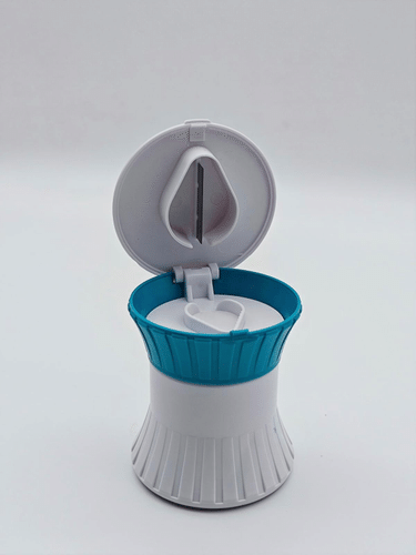 家用药片研磨器，带储存格和分半功能，1个
