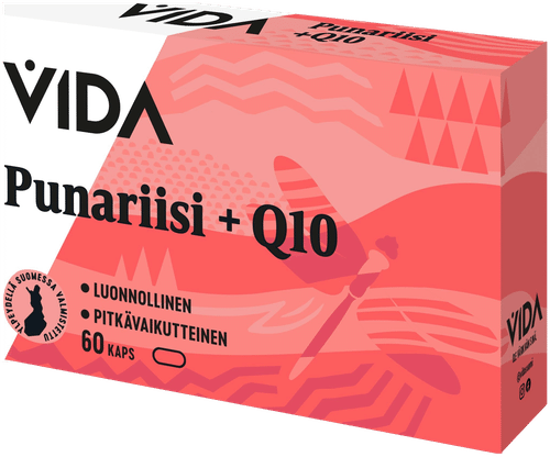 Vida 红米 + Q10 膳食补充剂 60 kaps