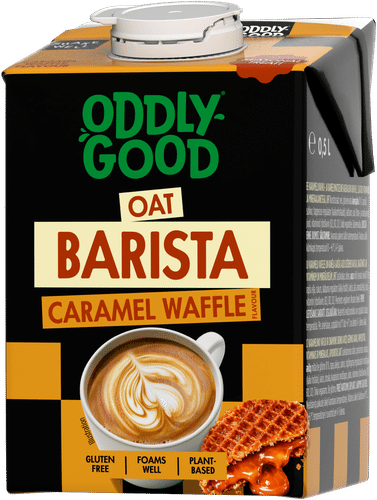Oddlygood ® Barista燕麦饮品0.5升焦糖华夫味UHT无麸质