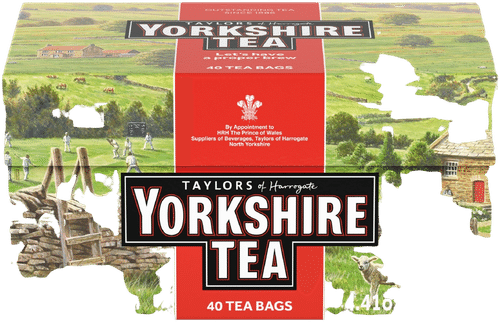 Taylors of Harrogate Yorkshire musta pussitee 40ps｜TAYLORS OF HARROGATE 约克夏红茶袋 40 包