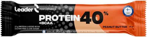 Leader 40% Protein Leader Performance 蛋白质40% + BCAA蛋白棒 花生酱味 68 g