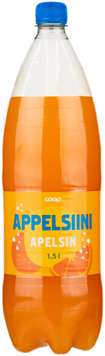 Coop 橙味汽水 1.5升 瓶装｜Coop Appelsiini virvoitusjuoma 1,5 l kmp