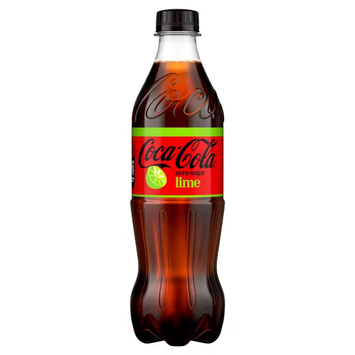 Coca-Cola Zero Sugar Lime virvoitusjuoma muovipullo 0,5 L｜Coca-Cola 零糖酸橙软饮料塑料瓶 0,5 L