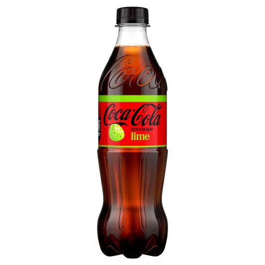 Coca-Cola Zero Sugar Lime virvoitusjuoma muovipullo 0,5 L｜Coca-Cola 零糖酸橙软饮料塑料瓶 0,5 L