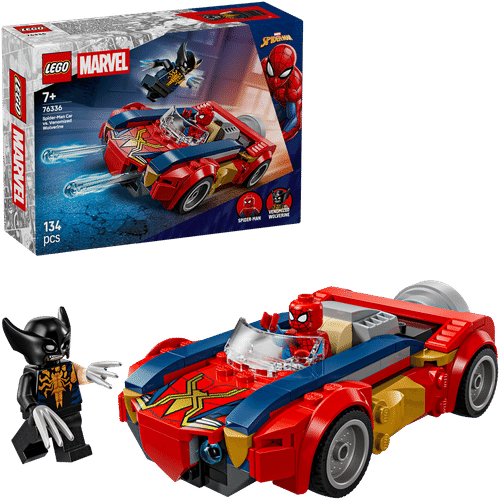 LEGO Super Heroes Marvel 乐高®超级英雄 漫威 76336 蜘蛛侠汽车大战毒液化金刚狼