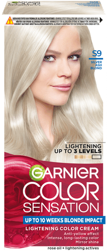 Garnier Color Sensation S9 Ultra Light Silver Blond Ultrakirkas hopeinen vaalea kestoväri 1 kpl