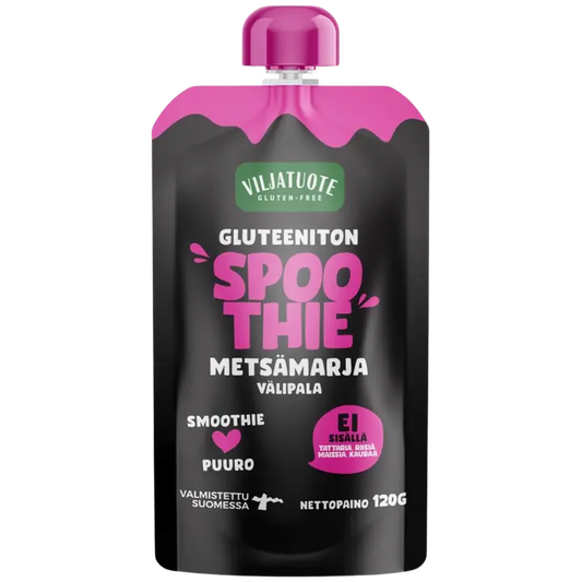 Gluteeniton Spoothie Metsämarjavälipala 120g｜Spoothie 无麸质 Spoothie 野莓零食 120g