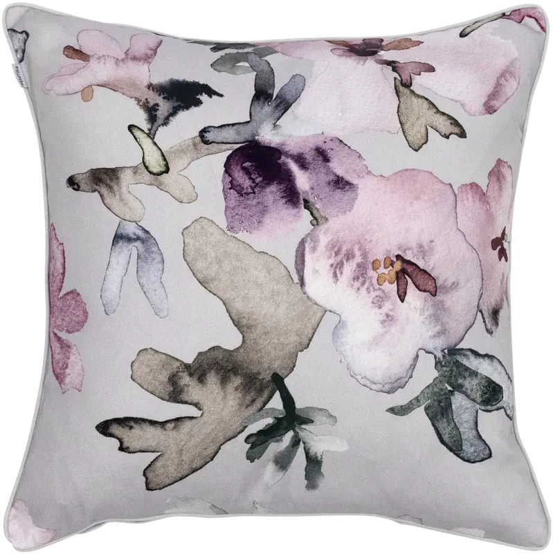 Pentik Hetki 靠垫套 45x45 厘米 花朵 灰色｜Pentik Hetki tyynynpäällinen 45x45 cm kukka harmaa