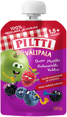 Piltti 大份零食150g 苹果-蓝莓、覆盆子、黑莓 1.5岁以上 便携装