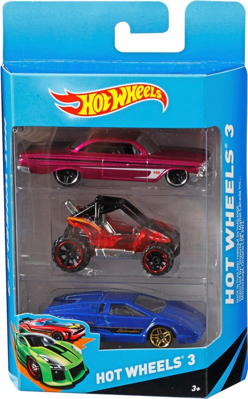 Hot Wheels 3辆小汽车 3件装礼品套装混合款｜Hot Wheels 3 pikkuautot 3kpl lahjapakkaus lajitelma