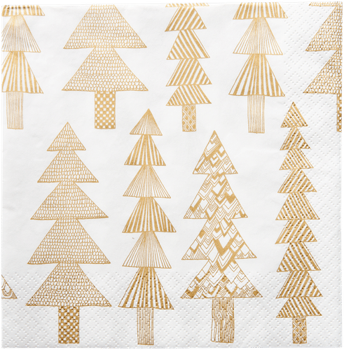 Marimekko 云杉林金色餐巾 20张/24cm