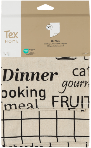 Tex Home keittiöpyyhe Kitchen 2 kpl