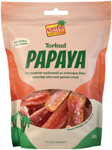Exotic Snacks Kuivattu Papaija 180g