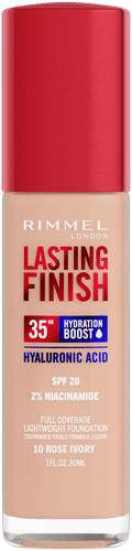 Rimmel Lasting Finish 35H Foundation meikkivoide 30ml, 010 Rose Ivory