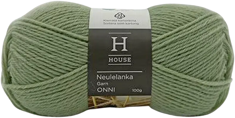 House Onni 编织线 100克 浅绿 10612｜House neulelanka Onni 100 g Light Green 10612