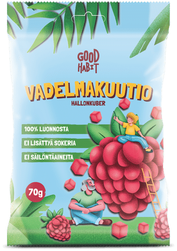 Good Habit Vadelmakuutio 70g