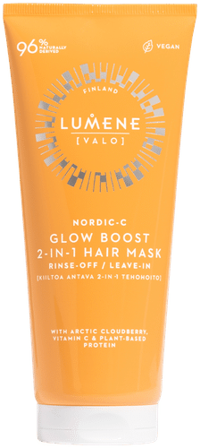 Lumene VALO Kiiltoa antava 2-in-1 hiusten tehohoito 200 ml