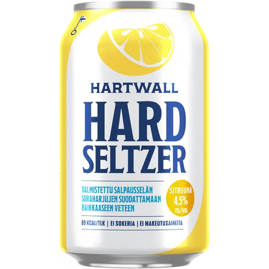 Hartwall Hard Seltzer Sitruuna 4,5% 0,33 l｜Hartwall Hard Seltzer 柠檬 4.5% 0,33 l