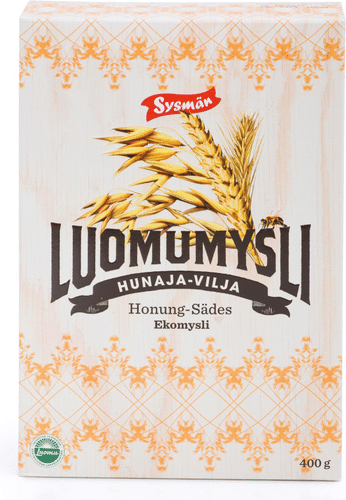 Sysmän Luomuherkut Hunaja-Vilja Luomumysli 400g｜Sysmän Luomuherkut 蜂蜜谷物有机麦片 400g
