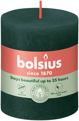 Bolsius 复古桌烛 – 绿色 8 cm