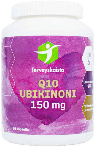 Terveyskaista Q10 辅酶 150毫克 60粒