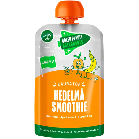 Green Planet Astronauts Luomu Kauraisa Hedelmäsmoothie, 12kk+ 120g｜Green Planet Astronauts 有机燕麦水果冰沙，12 个月以上 120g