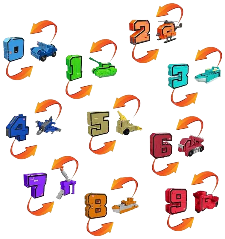 Pocket Morphers 变形车辆/数字｜Pocket Morphers muuntuvat ajoneuvot/numerot