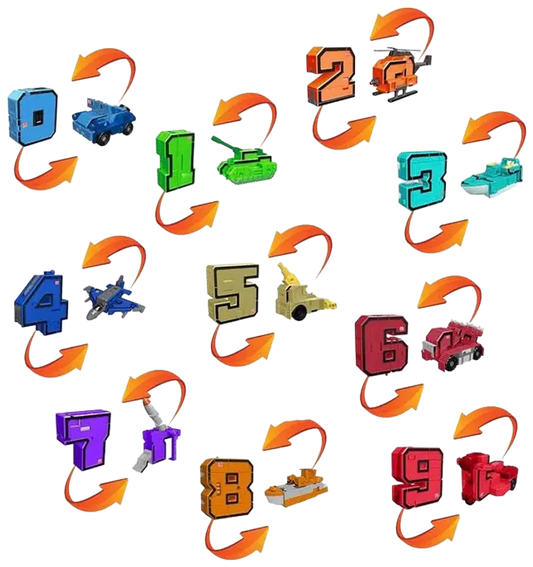 Pocket Morphers 变形车辆/数字｜Pocket Morphers muuntuvat ajoneuvot/numerot