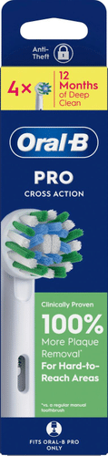 Oral-B PRO CrossAction 4支替换刷头