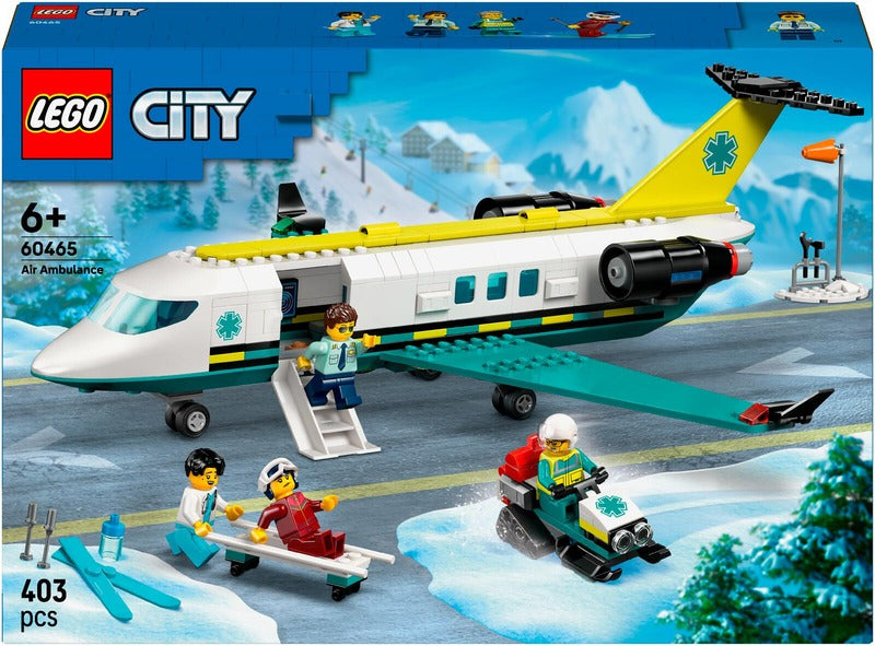 LEGO 救援机构救护飞机｜LEGO® City Big Vehicles 60465 Pelastuslaitoksen ambulanssilentokone