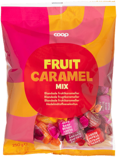 Coop 水果太妃糖混合装 250 g｜Coop hedelmätoffeesekoitus 250 g