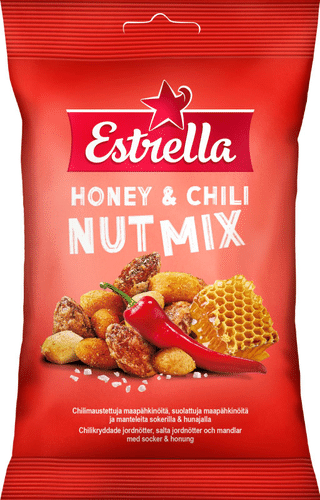 Estrella 蜂蜜辣椒坚果混合 140g
