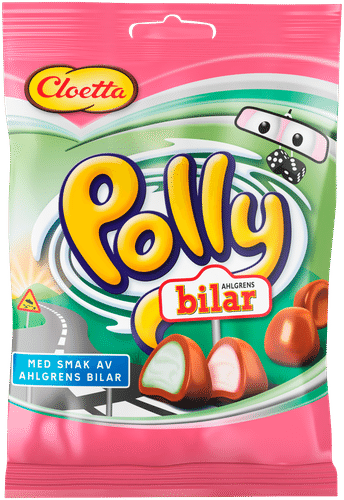 Polly Cloetta Polly Bilar 混合糖果 100g