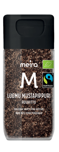Meira Luomu mustapippuri rouhittu Reilu kauppa 35g