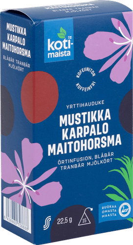 Kotimaista Mustikka-karpalo-maitohorsma hauduke 22,5 g｜Kotimaista 蓝莓蔓越莓牛奶霍斯玛炖菜 22,5 g