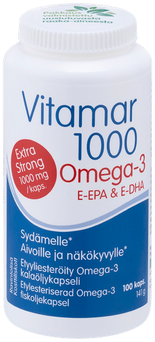 Vitamar 1000粒乙酯化Omega-3胶囊 100 kaps｜Vitamar 1000 etyyliesteröity Omega-3-kapseli 100 kaps