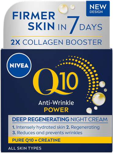 Nivea Q10 NIVEA 50ml Q10抗皱强效深层再生夜霜