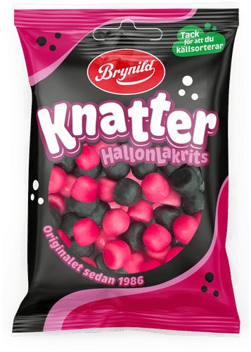 Brynild Knatter 覆盆子与甘草糖果粒混合装 80g｜Brynild Knatter Vadelma & Lakritsi makeisraesekoitus 80g