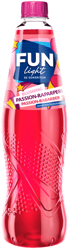 FUN Light passiohedelmän ja raparperin makuinen juomatiiviste 0,5l｜Fun Light 百香果和大黄风味浓缩饮料 0,5l