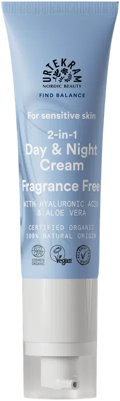 Urtekram 日霜与晚霜 无香 敏感肌 50ml｜URTEKRAM Day & Night cream Fragrance Free Sensitive skin 50ml