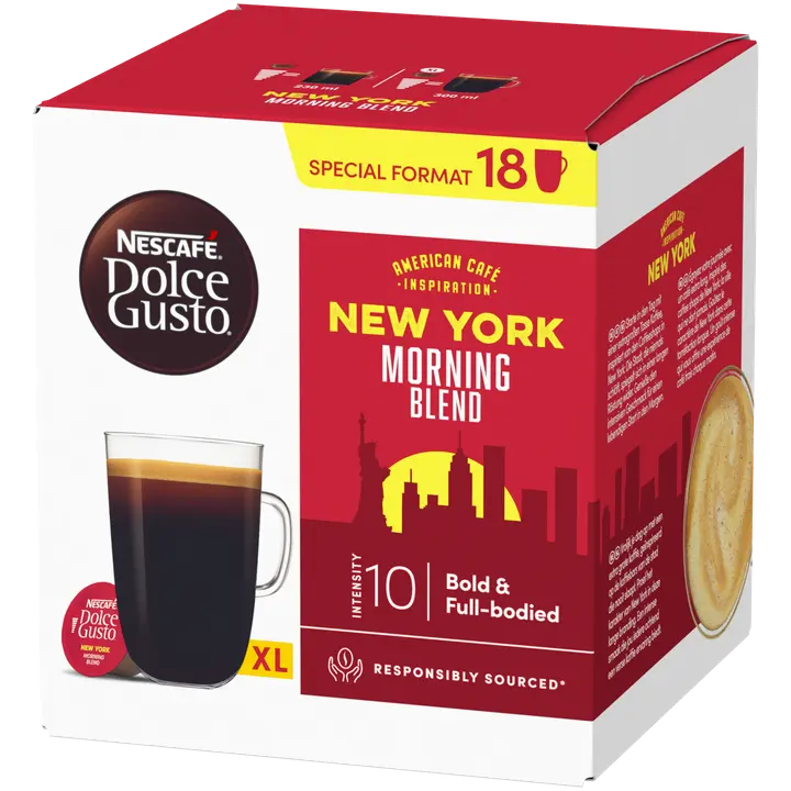Nescafé Dolce Gusto New York 18kaps/149,4g｜Nescafé Dolce Gusto 纽约 18粒/149.4g